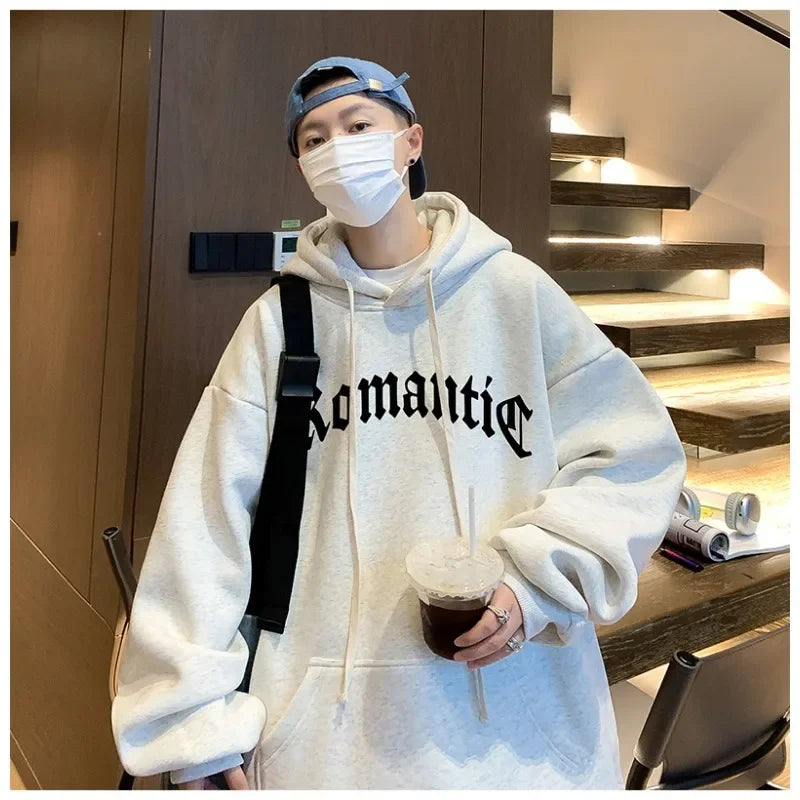 2024 Autumn and Winter New Casual Loose Trendy Versatile Heavy Weight American Hoodie