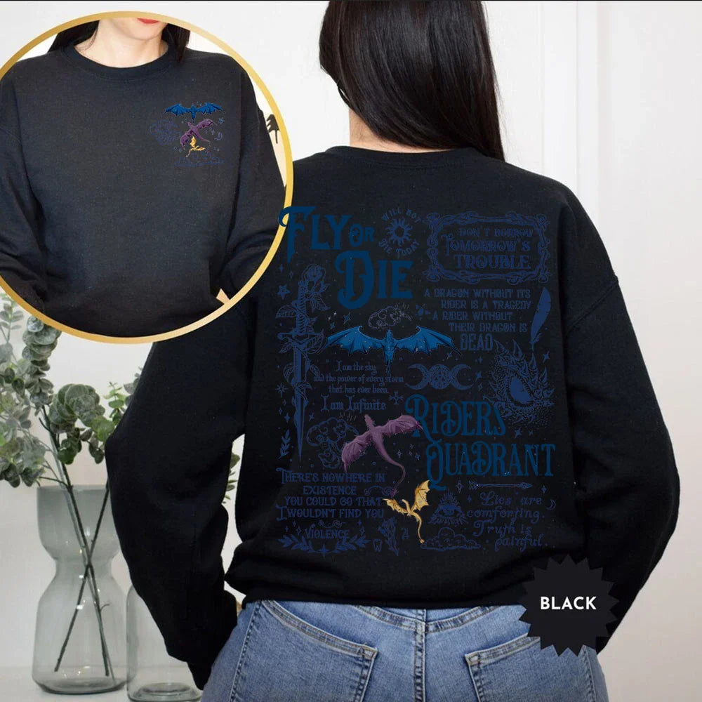 Basgiath War College Fourth Wing Hoodie Wing Leader Sweatshirt Iron Flame Shirt Women Sweatshirts for Book Lovers Women Clothing