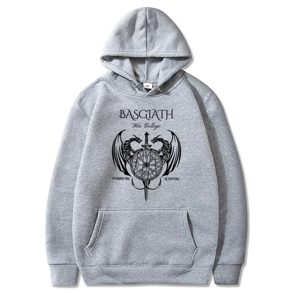 Basgiath War College Hoodie Fourth Wing Dragon Rebecca Yoros Hooded Sweatshirt Sarah J Mass Merch Cool Dragon Hoodies Fans Gift