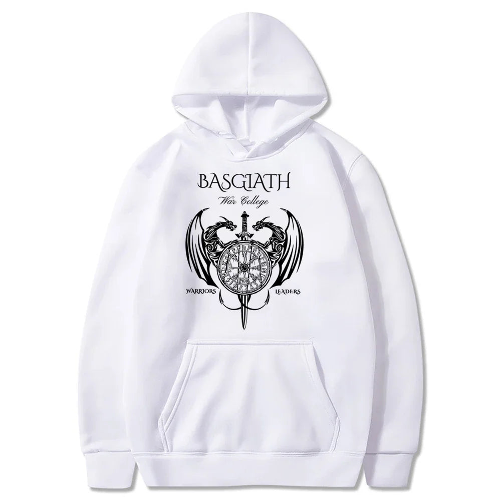 Basgiath War College Hoodie Fourth Wing Dragon Rebecca Yoros Hooded Sweatshirt Sarah J Mass Merch Cool Dragon Hoodies Fans Gift