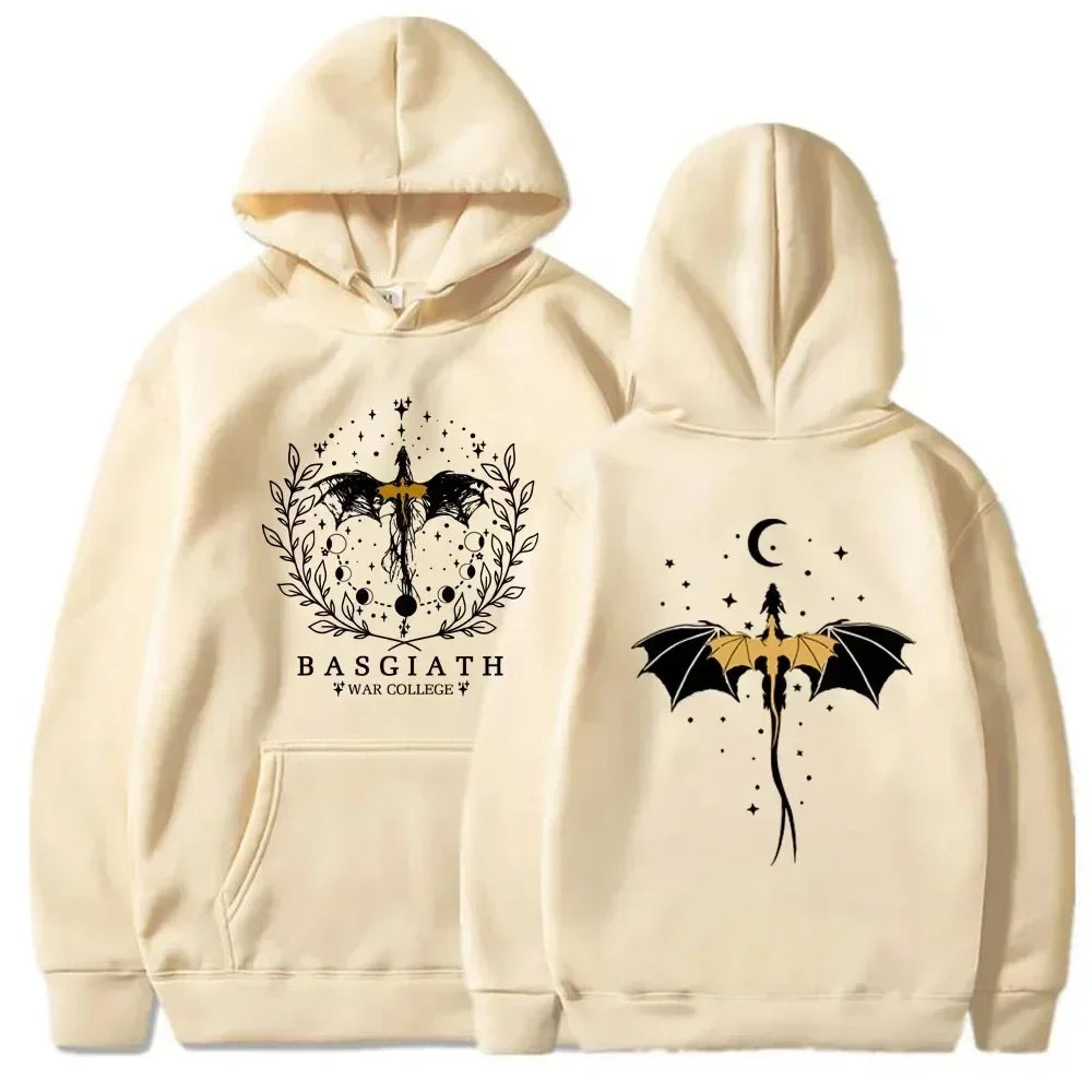 Basgiath War College Cotton Hoodies Fourth Wing Women Men Clothing Printed Graphic Spring Autumn Sweatshirt Streetwear Tops